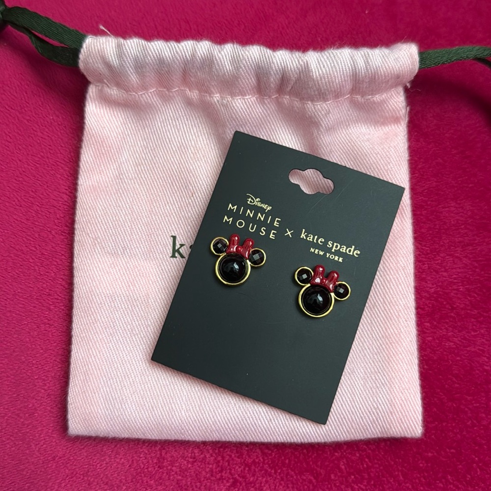 Kate Spade Minnie Mouse Studs